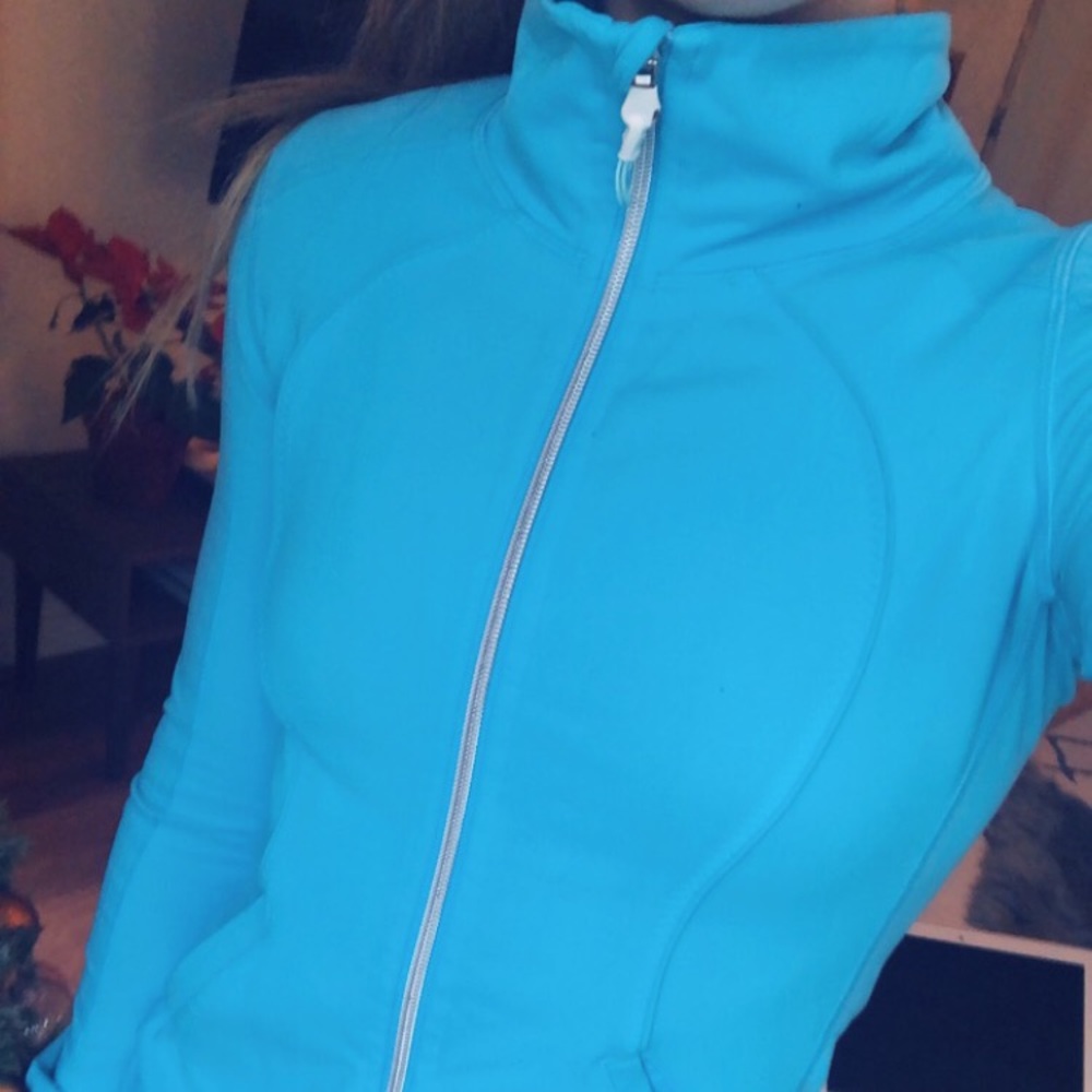 Teal full zip Lululemon jacket